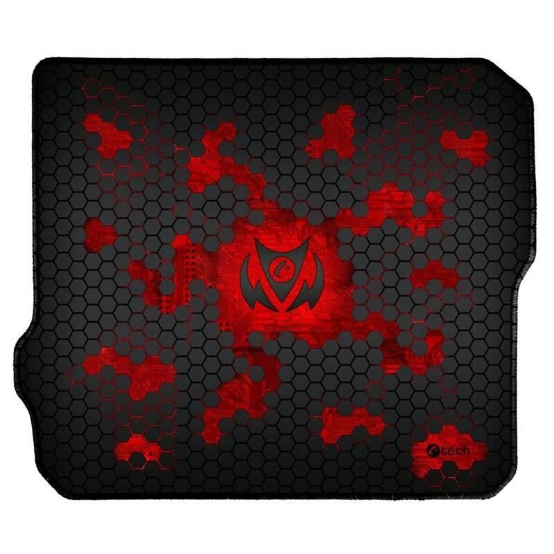 Podložka pod myš C-Tech ANTHEA CYBER 32 x 27 cm černá červená, Podložka, pod, myš, C-Tech, ANTHEA, CYBER, 32, x, 27, cm, černá, červená