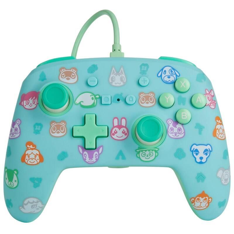 Gamepad PowerA Enhanced Wired pro Nintendo Switch - Animal Crossing