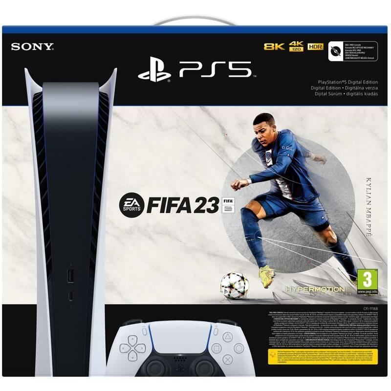 Herní konzole Sony PlayStation 5 Digital FIFA 23 bílá