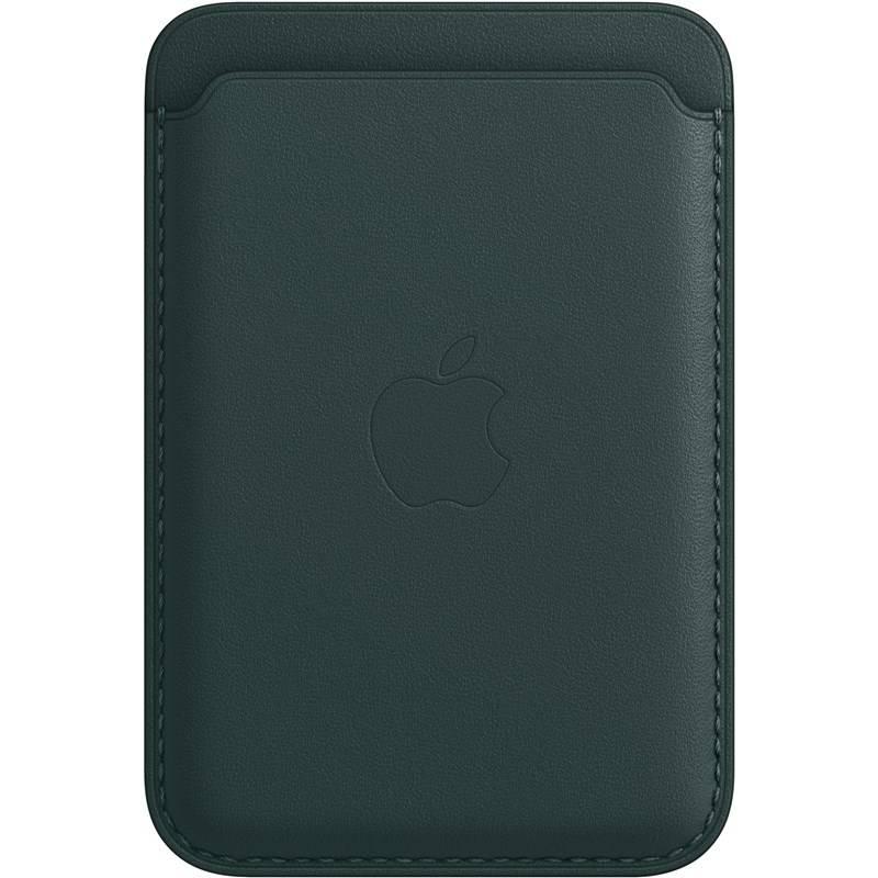 Kožená peněženka Apple s MagSafe k iPhonu - piniově zelená