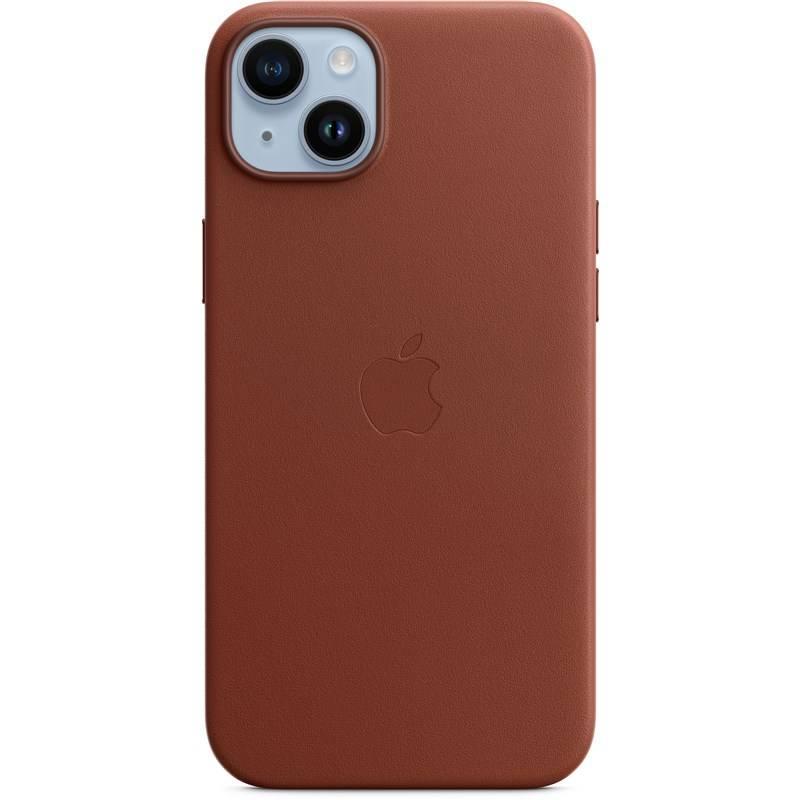 Kryt na mobil Apple Leather Case s MagSafe pro iPhone 14 Plus - cihlově hnědý