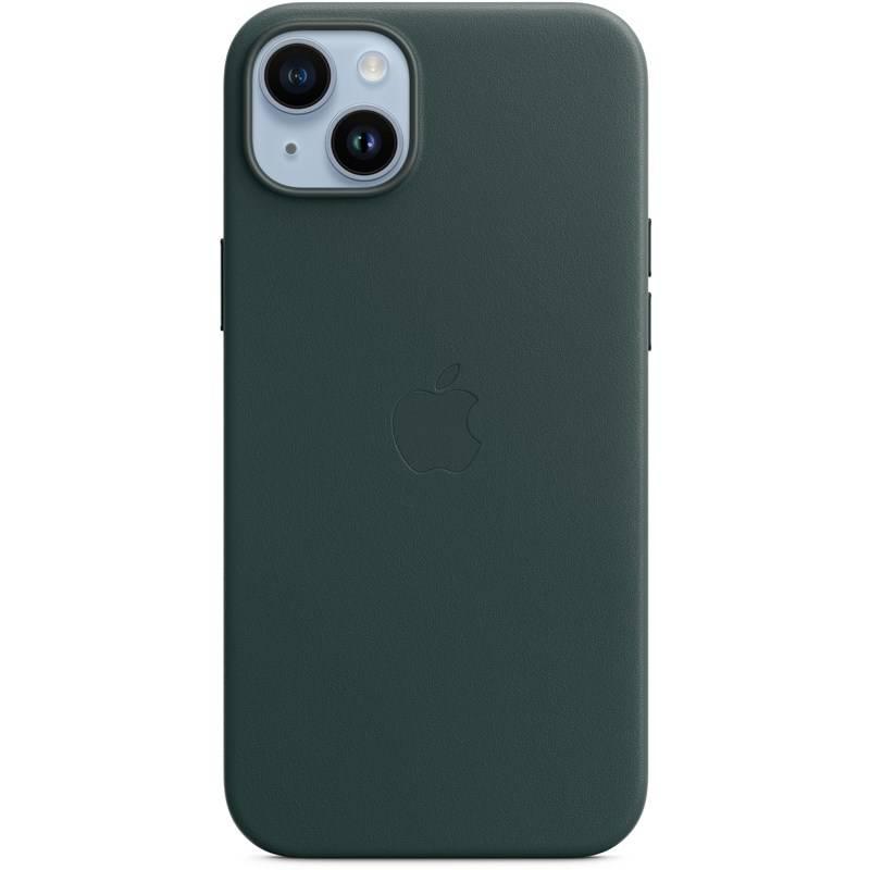 Kryt na mobil Apple Leather Case s MagSafe pro iPhone 14 Plus - piniově zelený