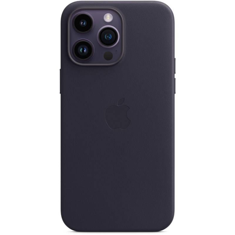 Kryt na mobil Apple Leather Case s MagSafe pro iPhone 14 Pro Max - inkoustově fialový, Kryt, na, mobil, Apple, Leather, Case, s, MagSafe, pro, iPhone, 14, Pro, Max, inkoustově, fialový