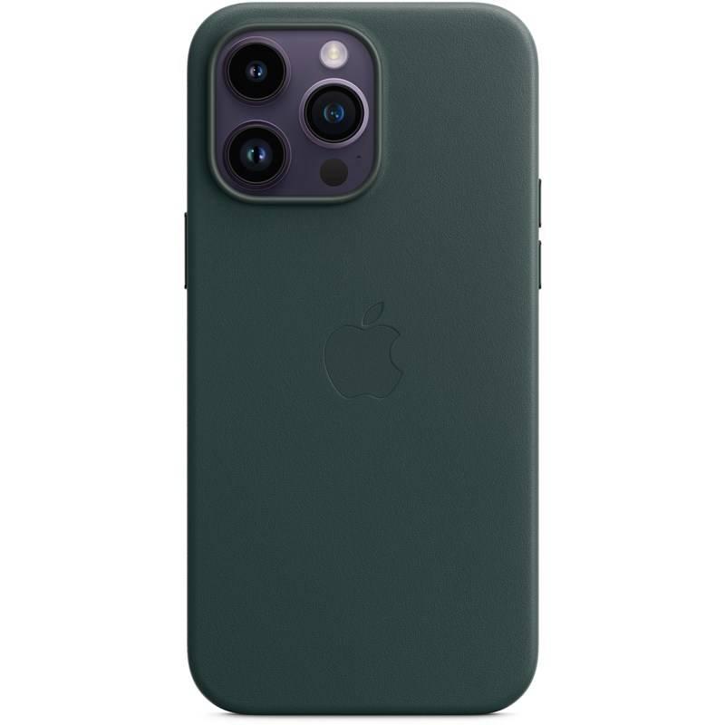 Kryt na mobil Apple Leather Case s MagSafe pro iPhone 14 Pro Max - piniově zelený