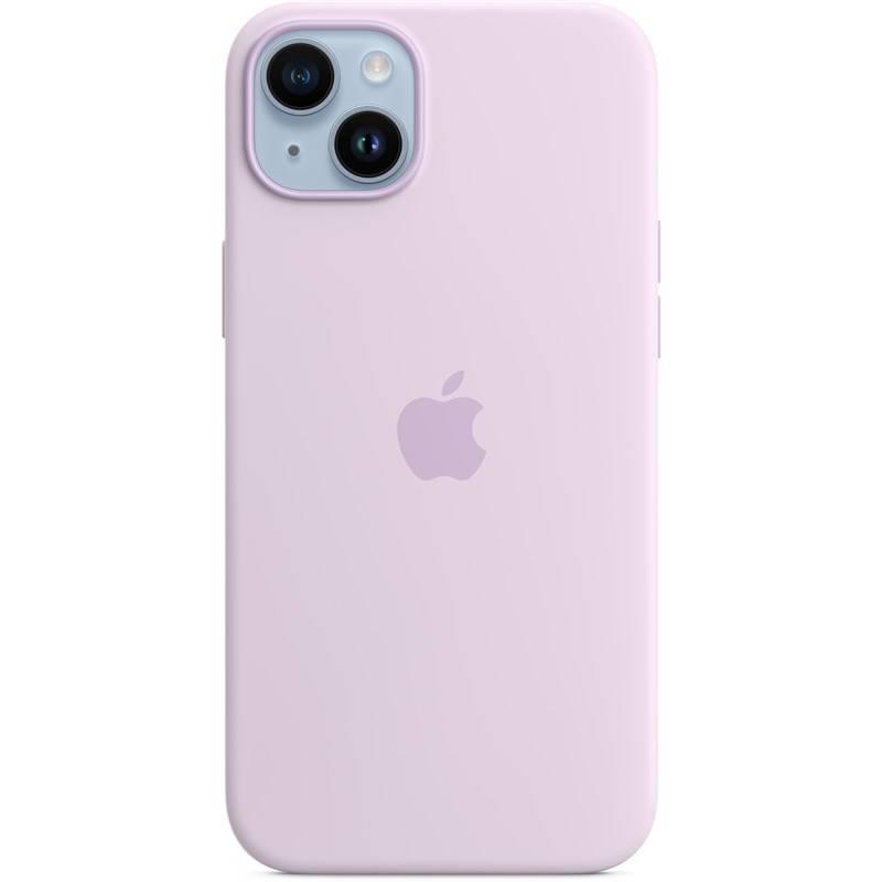 Kryt na mobil Apple Silicone Case s MagSafe pro iPhone 14 Plus - šeříkově modrý