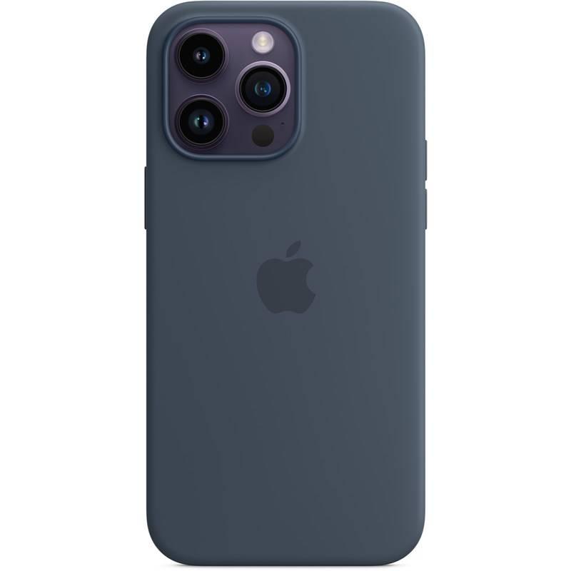 Kryt na mobil Apple Silicone Case s MagSafe pro iPhone 14 Pro Max - bouřkově modrý, Kryt, na, mobil, Apple, Silicone, Case, s, MagSafe, pro, iPhone, 14, Pro, Max, bouřkově, modrý