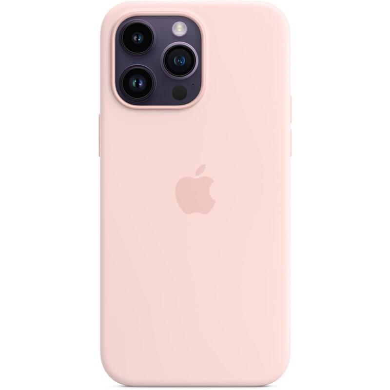 Kryt na mobil Apple Silicone Case s MagSafe pro iPhone 14 Pro Max - křídově růžový, Kryt, na, mobil, Apple, Silicone, Case, s, MagSafe, pro, iPhone, 14, Pro, Max, křídově, růžový