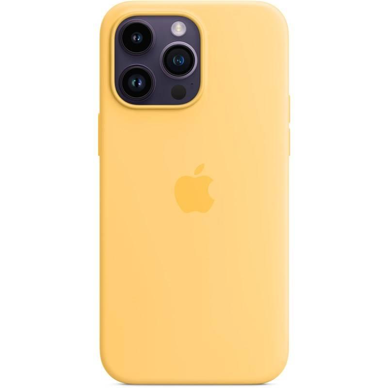 Kryt na mobil Apple Silicone Case s MagSafe pro iPhone 14 Pro Max - slunečně žlutý, Kryt, na, mobil, Apple, Silicone, Case, s, MagSafe, pro, iPhone, 14, Pro, Max, slunečně, žlutý