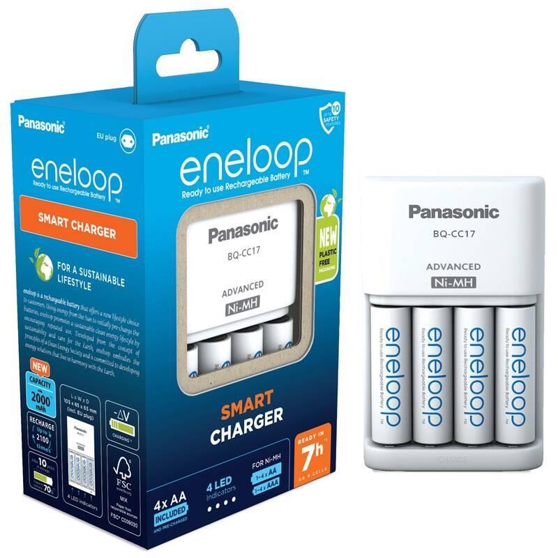 Nabíječka Panasonic Eneloop K-KJ17MCC40E AA, 2000 mAh, 4 ks