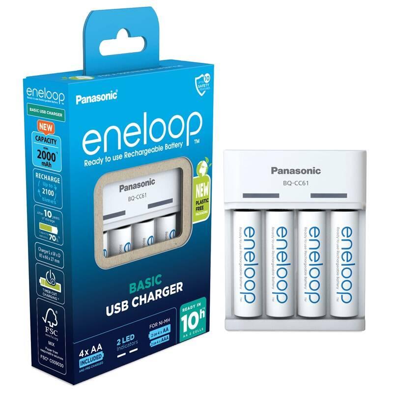 Nabíječka Panasonic Eneloop K-KJ61MCD40 na USB