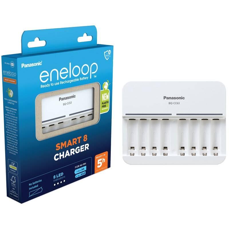 Nabíječka Panasonic Eneloop Smart-Charger pro AA x 1-8 Baterii AAA x 1-8 Baterii