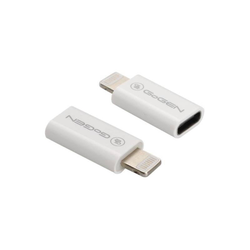 Redukce GoGEN Lightning USB-C bílá, Redukce, GoGEN, Lightning, USB-C, bílá
