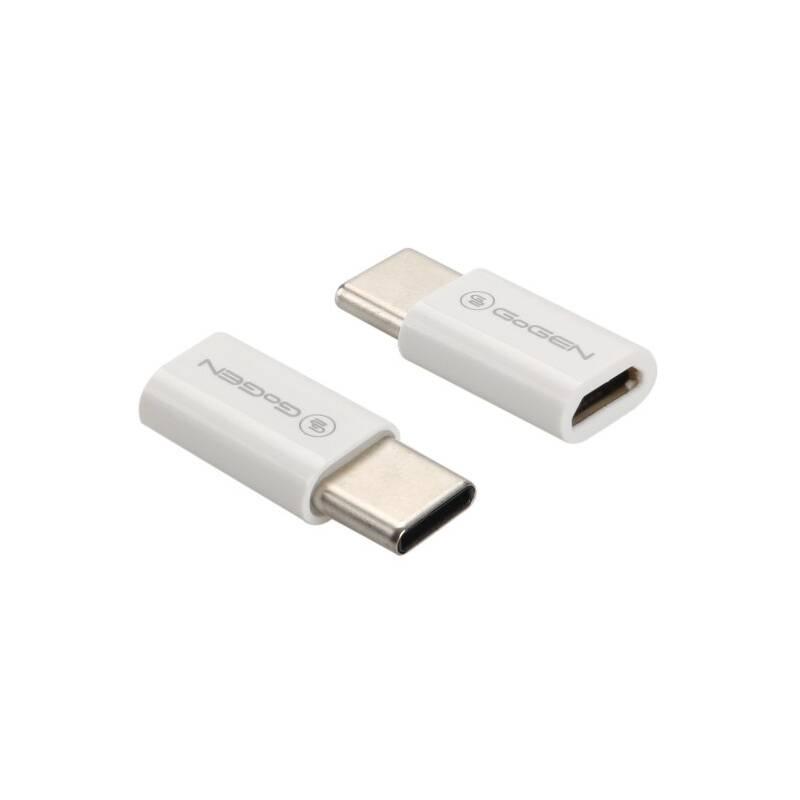 Redukce GoGEN USB-C micro USB bílá, Redukce, GoGEN, USB-C, micro, USB, bílá