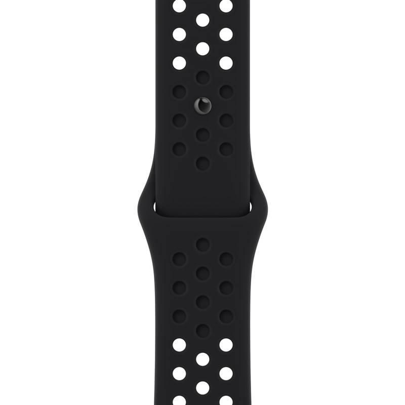 Řemínek Apple 45mm černo-černý Nike sportovní