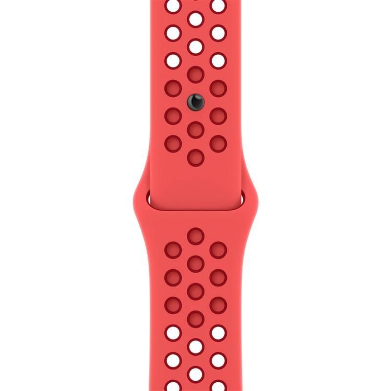 Řemínek Apple 45mm zářivěkarmínovo – Gym Red Nike sportovní řemínek