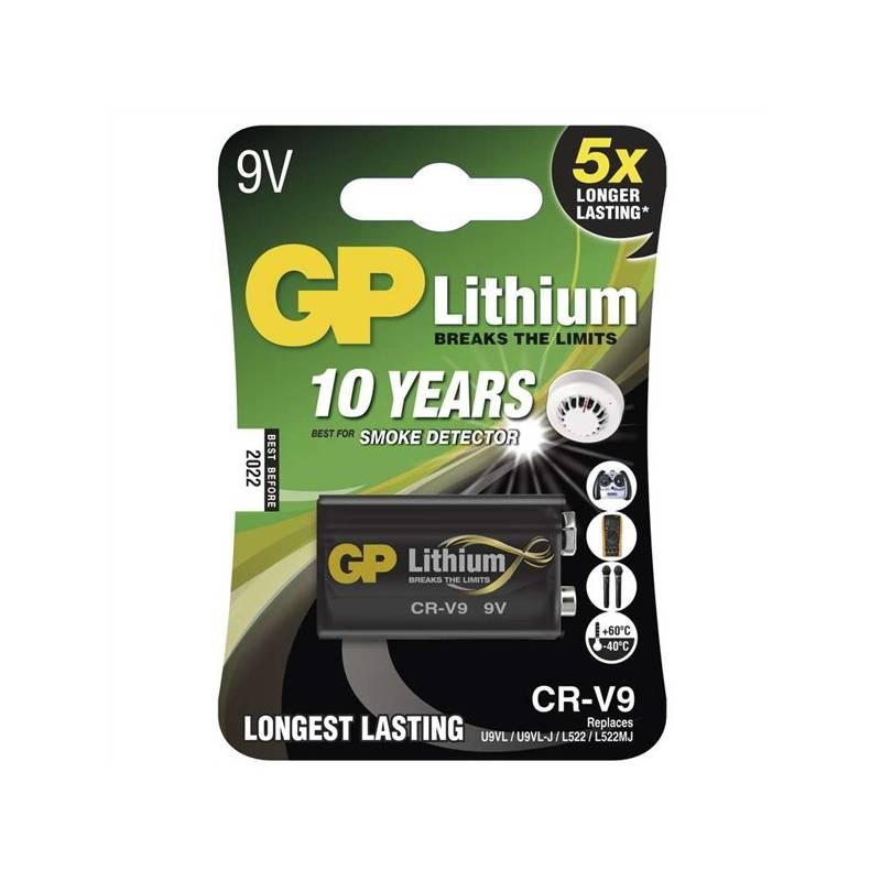 Baterie lithiová GP CR-V9, blistr 1ks, Baterie, lithiová, GP, CR-V9, blistr, 1ks