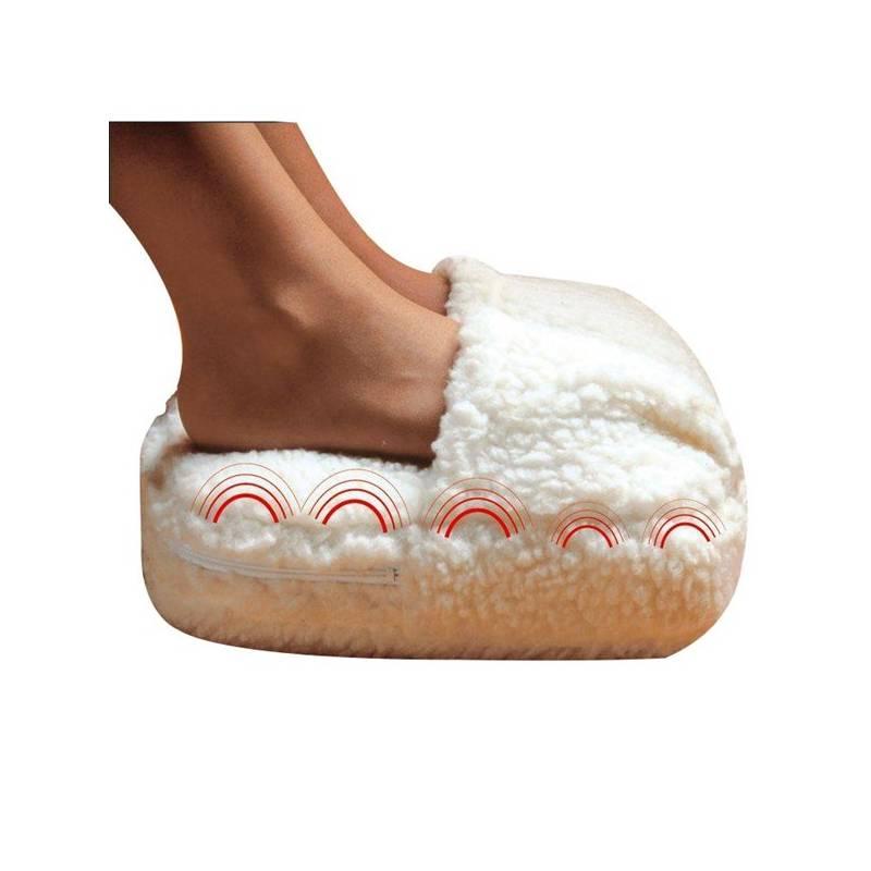 Masážní bačkory Lanaform LA110103 krémový