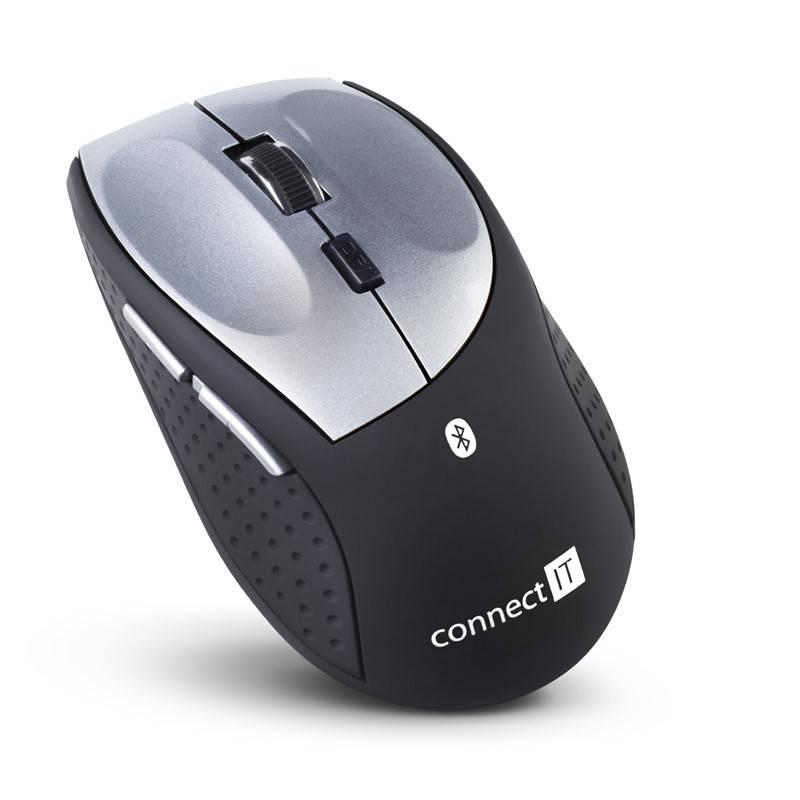 Myš Connect IT MB2000 černá stříbrná, Myš, Connect, IT, MB2000, černá, stříbrná