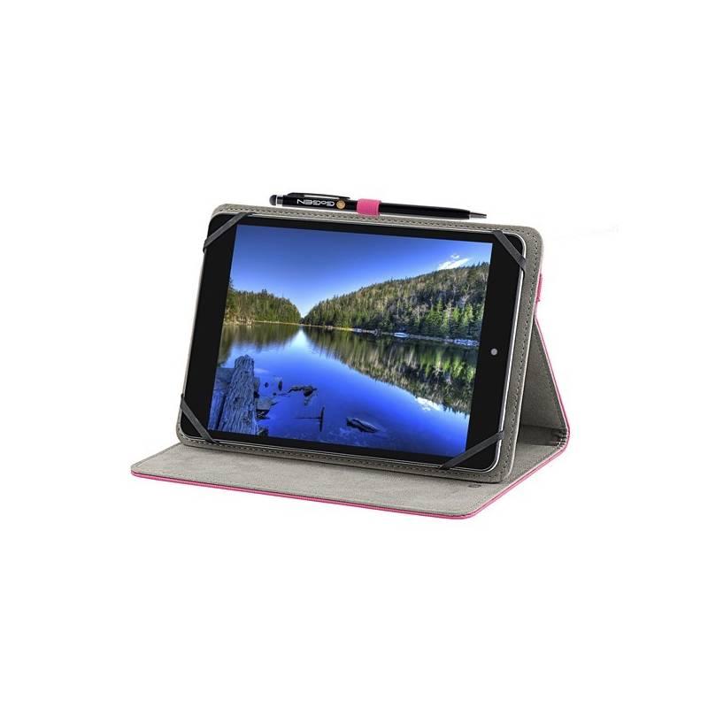 Pouzdro na tablet polohovací GoGEN pro 7,85" stylus růžové