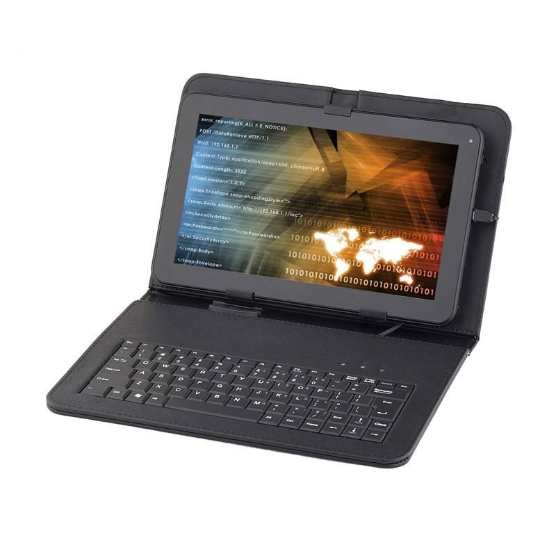 Pouzdro na tablet s klávesnicí GoGEN univerzal 10,1", polohovací černé