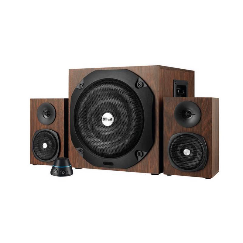 Reproduktory Trust Vigor 2.1 Subwoofer hnědý