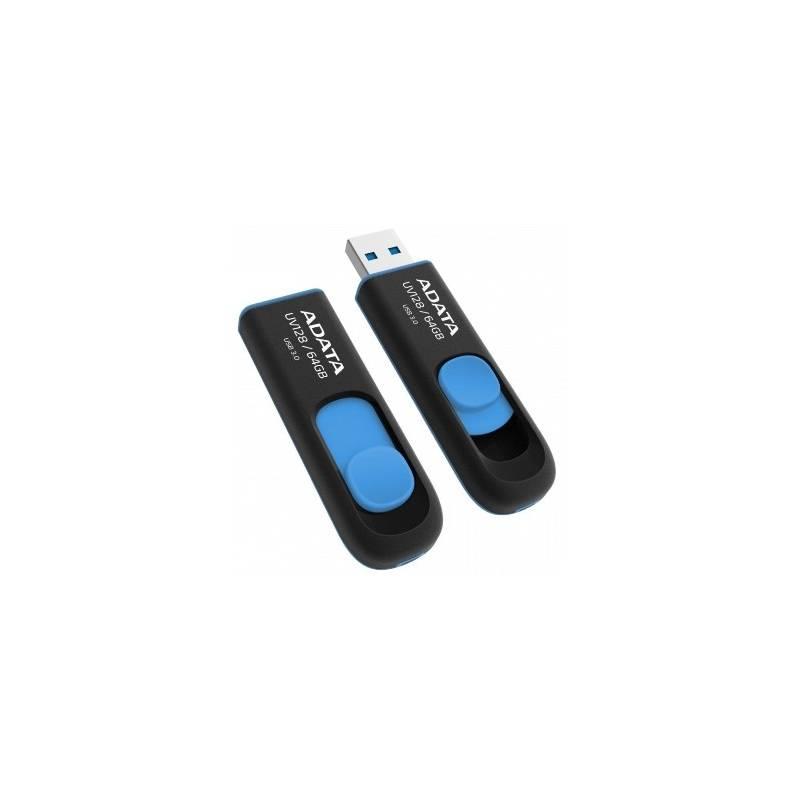 USB Flash ADATA UV128 64GB modrý, USB, Flash, ADATA, UV128, 64GB, modrý