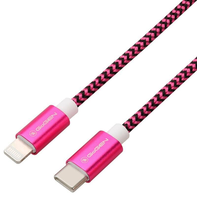 Kabel GoGEN USB-C Lightning, 1m, opletený