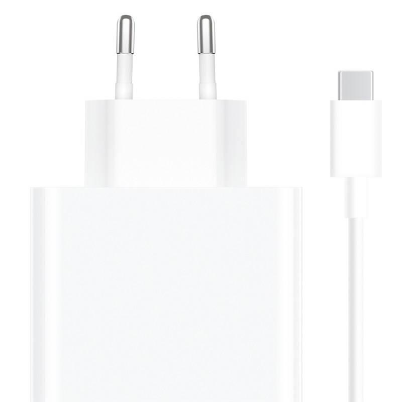 Nabíječka do sítě Xiaomi 120W Charging Combo 1x USB USB-C kabel 1m bílá