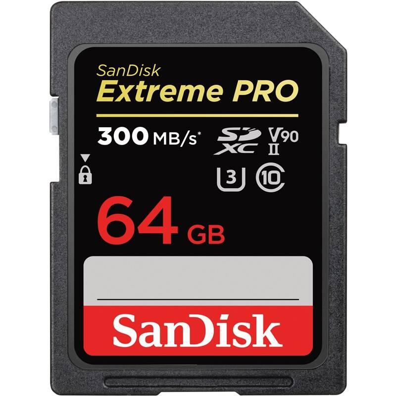 Paměťová karta SanDisk SDXC Extreme Pro 64GB UHS-II U3