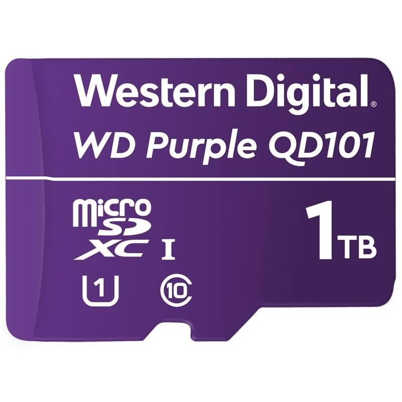 Paměťová karta Western Digital Purple microSDXC 1TB UHS-I U1, Paměťová, karta, Western, Digital, Purple, microSDXC, 1TB, UHS-I, U1