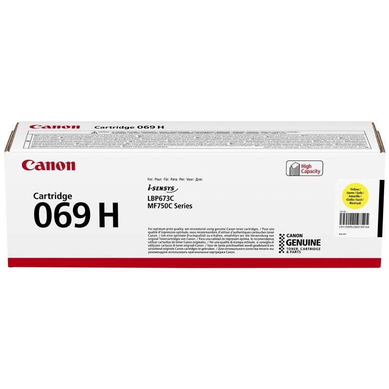 Toner Canon 069YH, 5500 stran žlutý