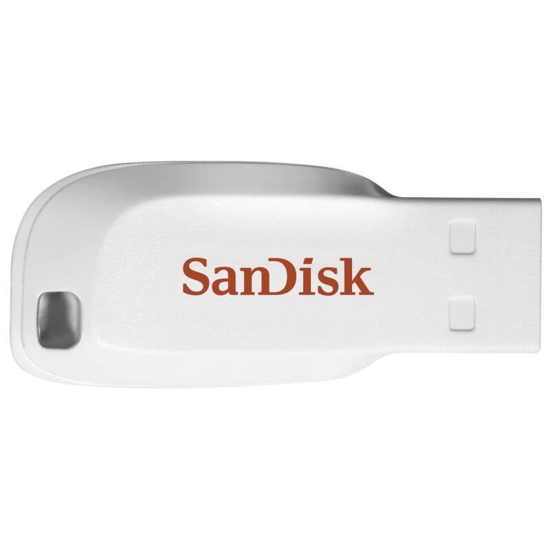 USB Flash SanDisk Cruzer Blade 16GB bílý