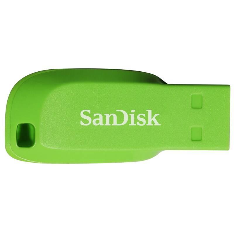 USB Flash SanDisk Cruzer Blade 16GB zelený, USB, Flash, SanDisk, Cruzer, Blade, 16GB, zelený