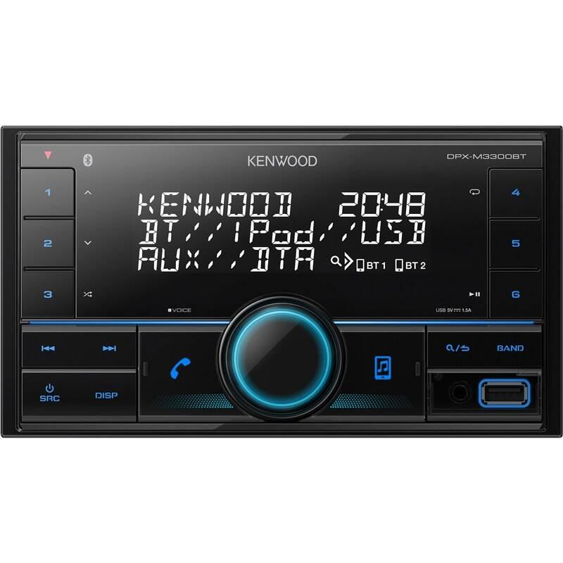 Autorádio KENWOOD DPX-M3300BT černé, Autorádio, KENWOOD, DPX-M3300BT, černé