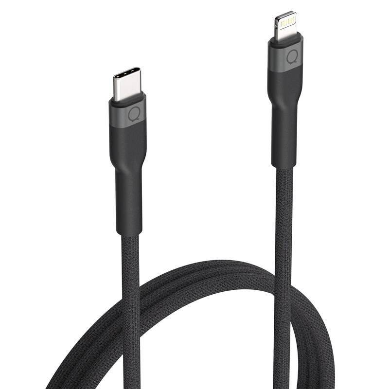 Kabel Linq byELEMENTS USB-C Lightning, Mfi, 2m černý