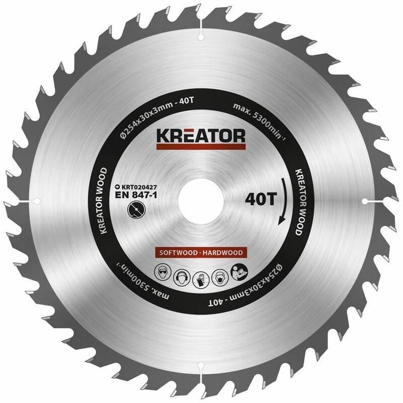 Kotouč pilový Kreator KRT020427 254mm 40T