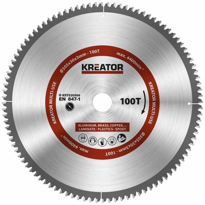 Kotouč pilový Kreator KRT020506 305mm 100T, Kotouč, pilový, Kreator, KRT020506, 305mm, 100T