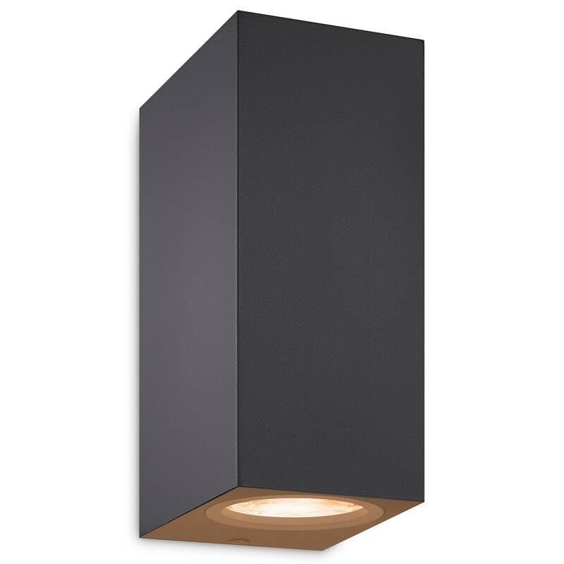 Nástěnné svítidlo WiZ Up and Down Wall Spotlight 2x5W, RGB černé, Nástěnné, svítidlo, WiZ, Up, Down, Wall, Spotlight, 2x5W, RGB, černé