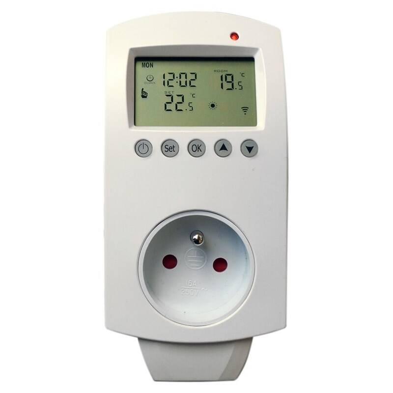 Chytrá zásuvka XtendLan TZA01 termostatická 16A