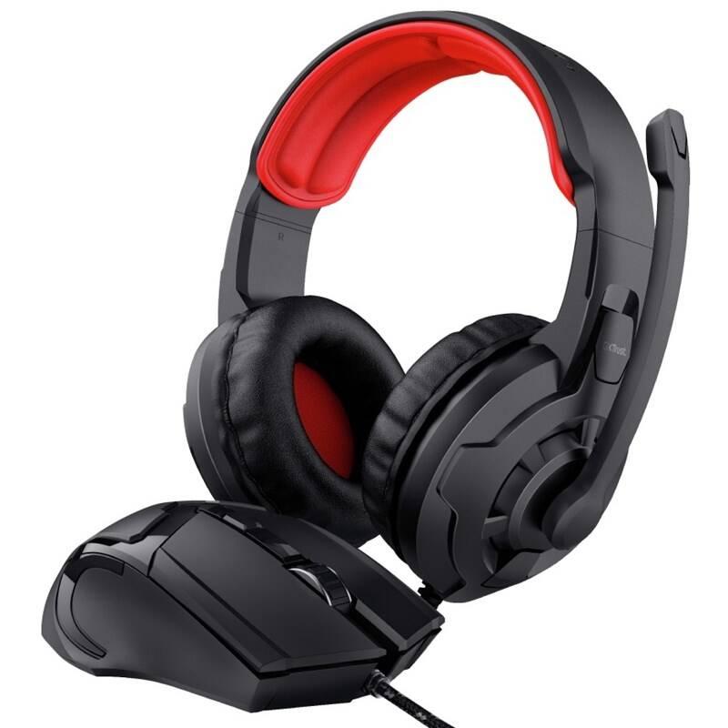 Herní set Trust GXT 785 RAVIUS headset myš černý