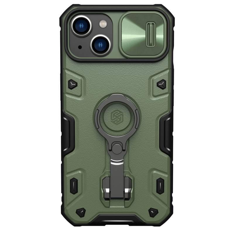 Kryt na mobil Nillkin CamShield Armor PRO na Apple iPhone 14 zelený