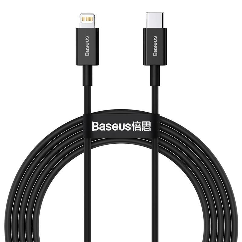 Kabel Baseus Superior Series Type-C Lightning 20W, 2m černý