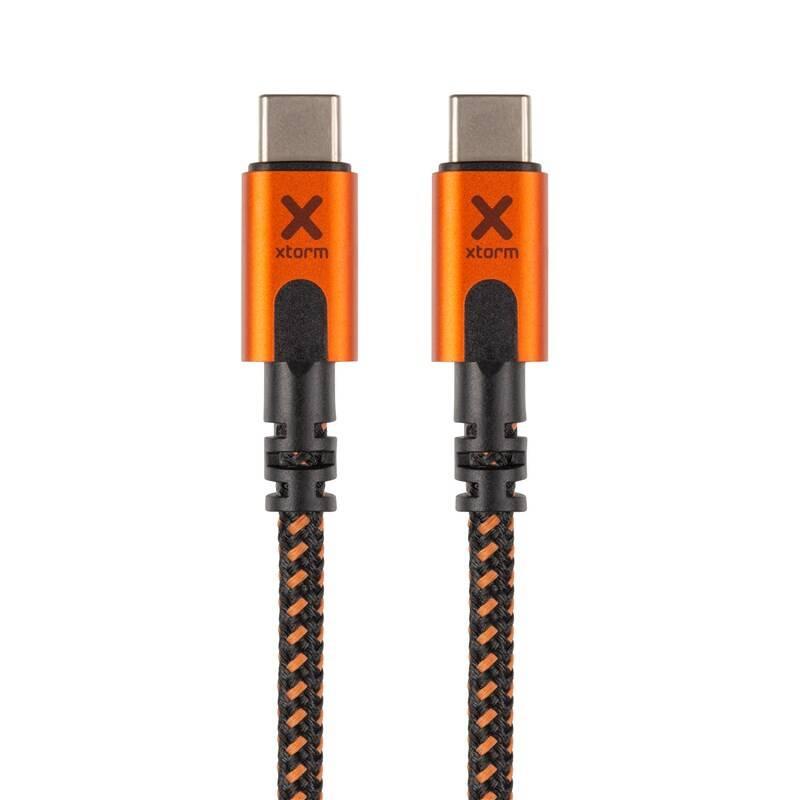 Kabel Xtorm Xtreme USB-C PD, 1,5m černý oranžový