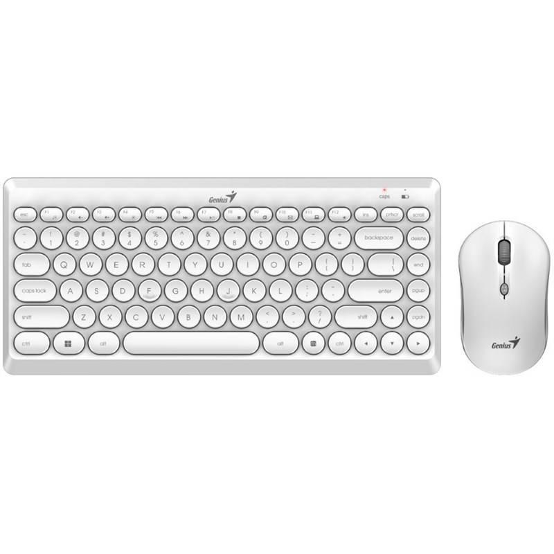 Klávesnice s myší Genius LuxeMate Q8000, CZ SK layout bílá