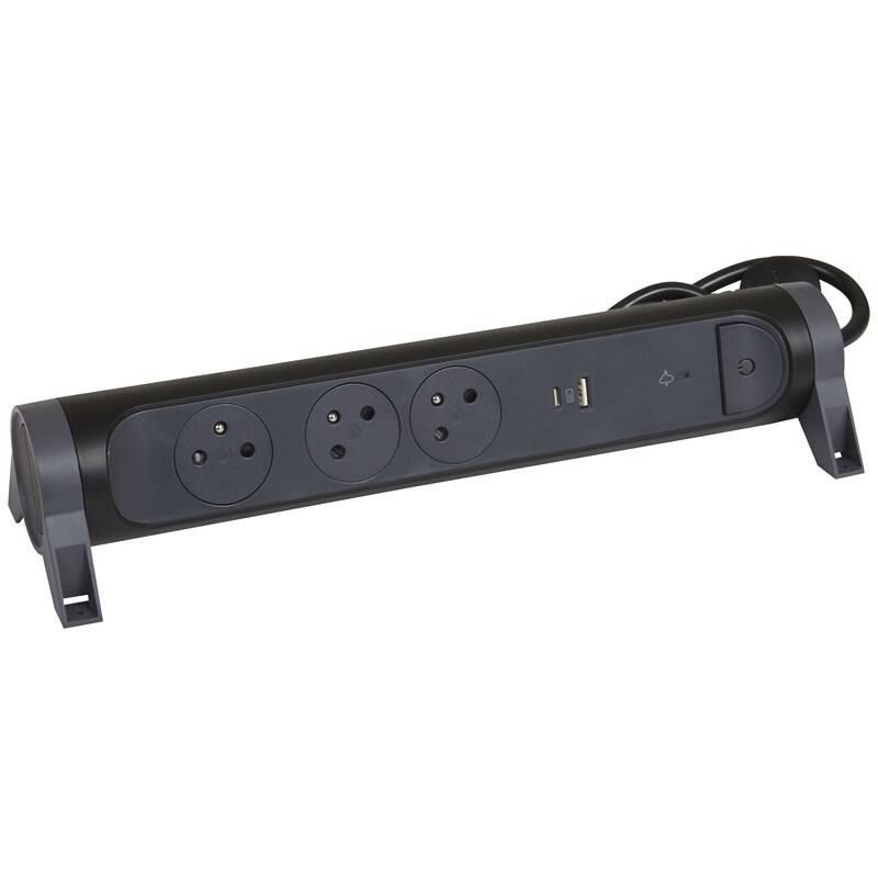 Přepěťová ochrana Legrand 3x zásuvka, USB, USB-C, 1,5m černá, Přepěťová, ochrana, Legrand, 3x, zásuvka, USB, USB-C, 1,5m, černá