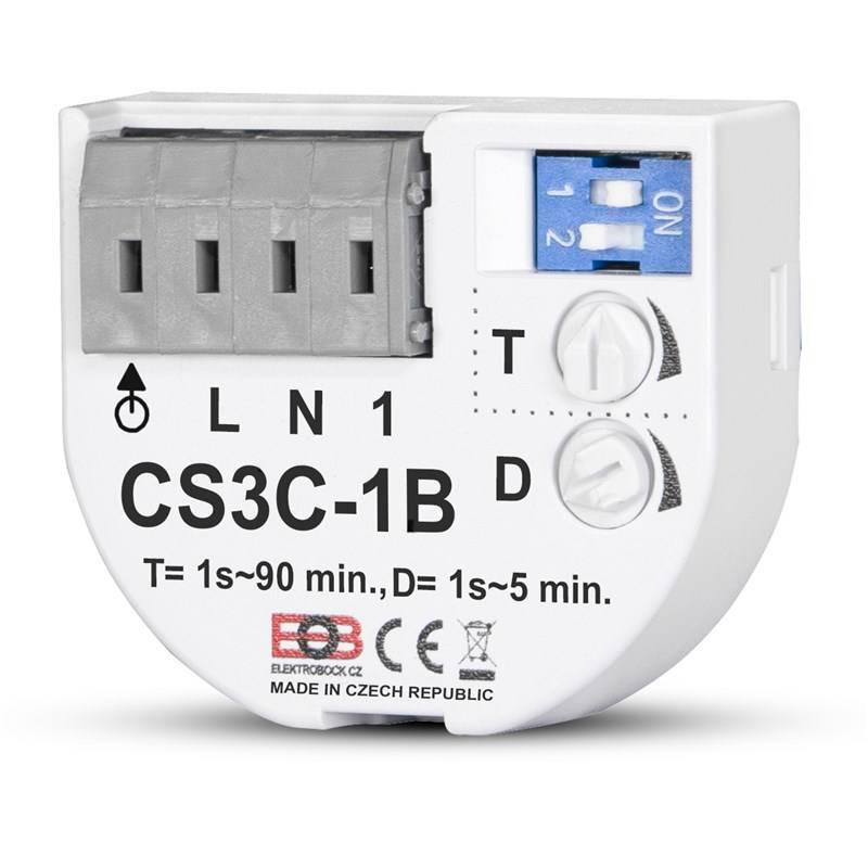 Spínač časový Elektrobock CS3C-1B pod vypínač