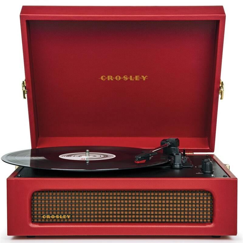 Gramofon Crosley Voyager červený, Gramofon, Crosley, Voyager, červený