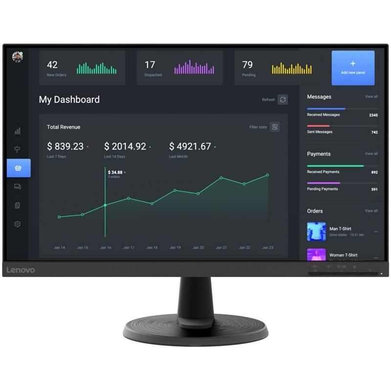 Monitor Lenovo D24-40 černý