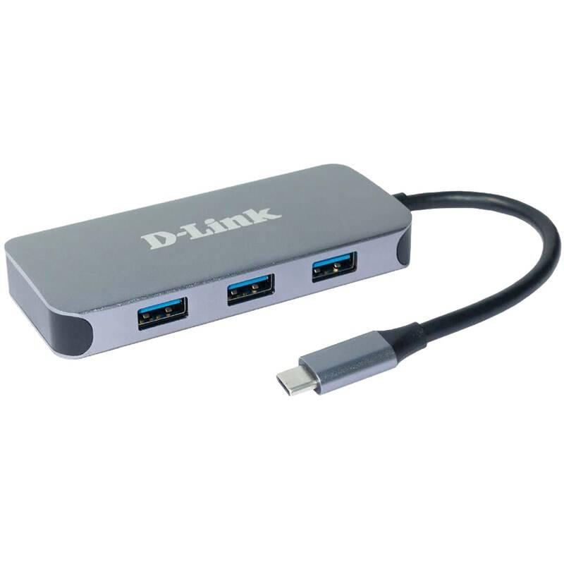 USB Hub D-Link 6v1 z USB-C