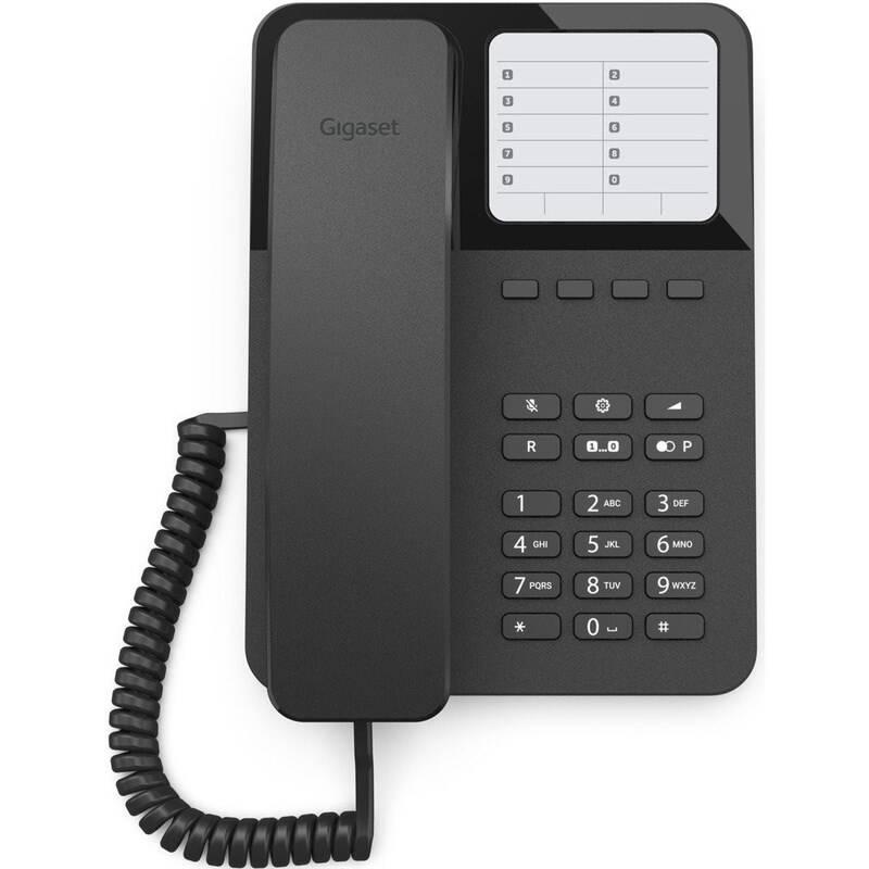 Domácí telefon Gigaset DESK 400 černý, Domácí, telefon, Gigaset, DESK, 400, černý